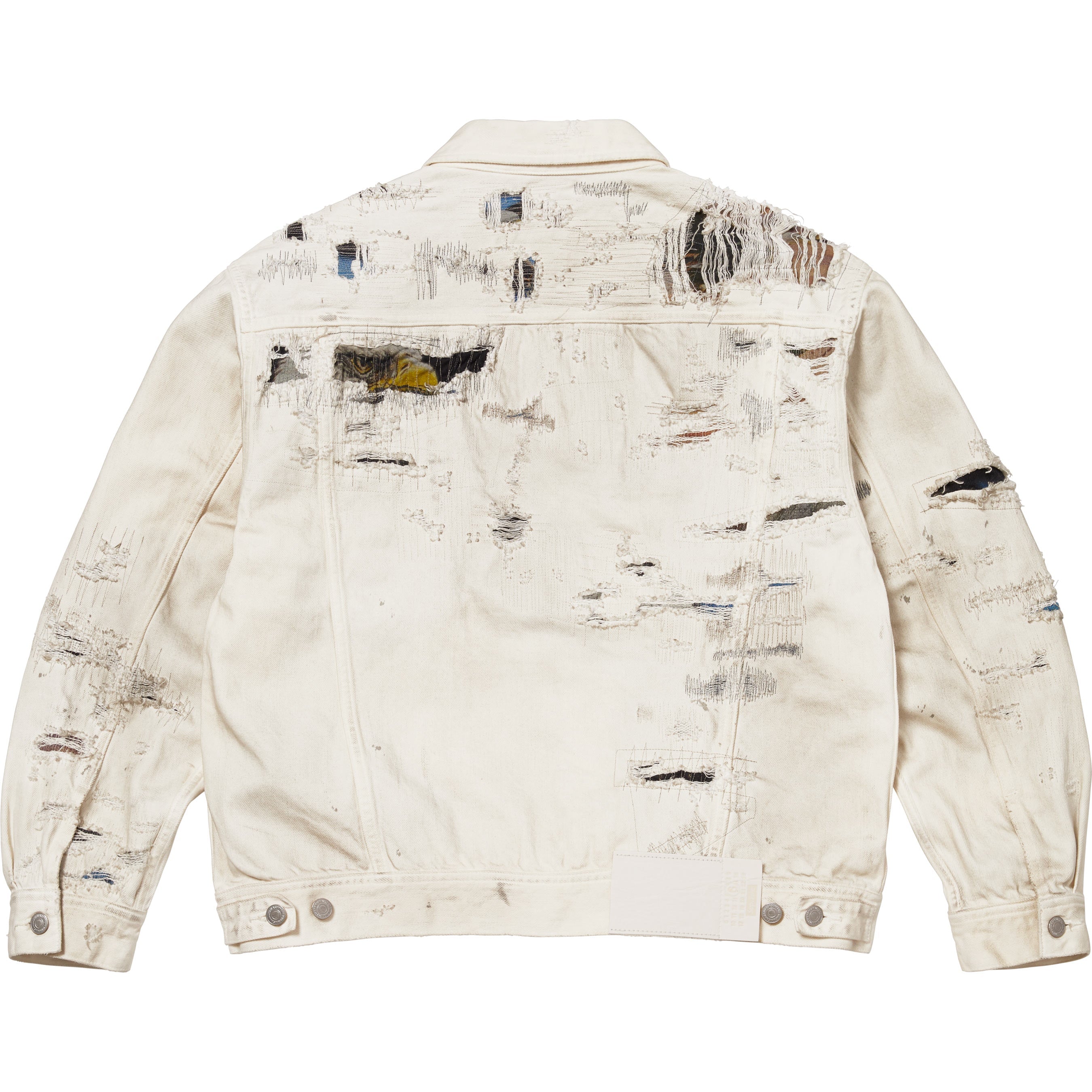 Supreme®/MM6 Maison Margiela Distressed Selvedge Denim Trucker Jacket view 7